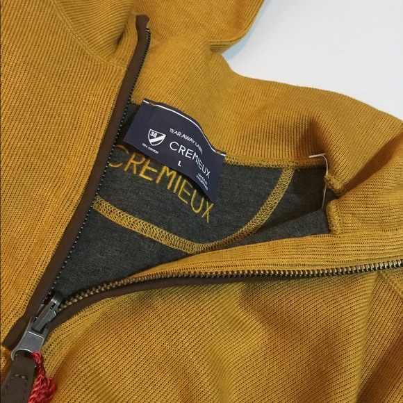 Cremieux Reversible Pullover Sweater Size Large NWT With Patch Sleeves - Picture 4 of 7